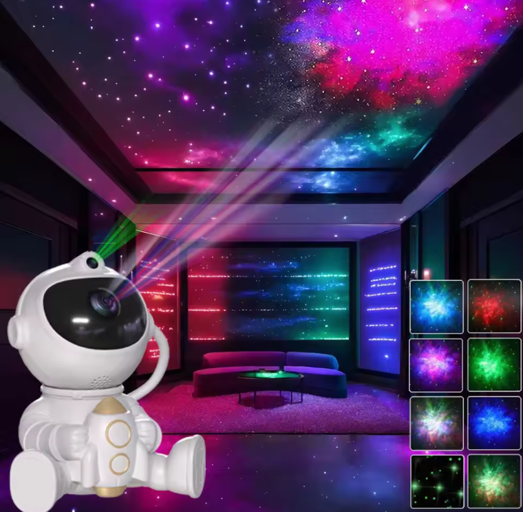 Proyector de Estrellas Astronauta – Un Universo de Luz en tu Habitación