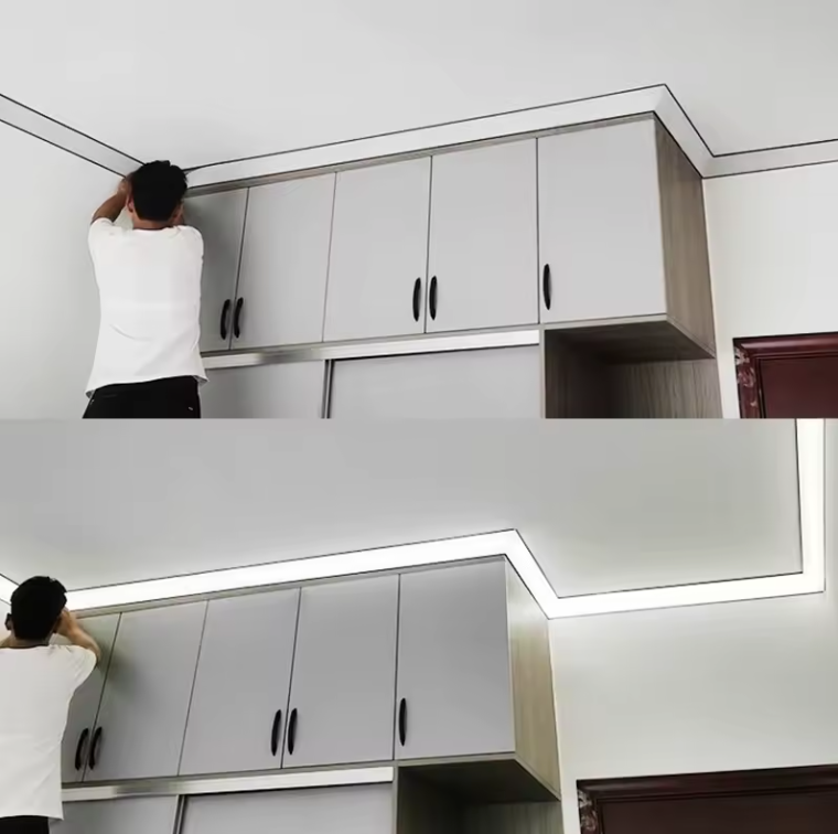 Perfil aluminio esquina blanco opaco 13x13mm. 1 M.