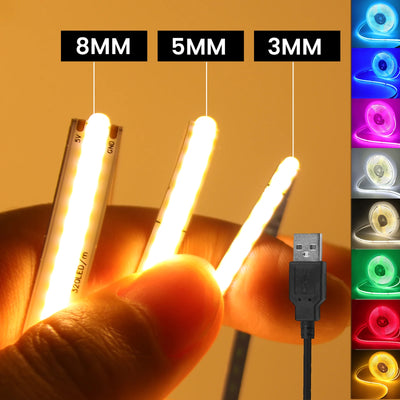 Tira LED FCOB IP65 impermeable 480 LEDs/m