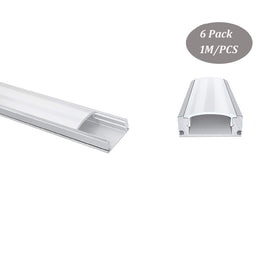 Perfil aluminio U superficie 17.5x7mm DK-MP1707A