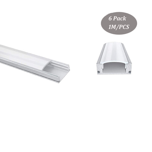 Perfil aluminio U superficie 17.5x7mm DK-MP1707A