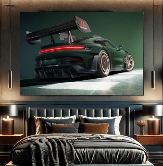 Cuadro PORSCHE Neón