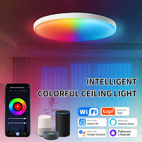 Panel LED circular Tuya WiFi
