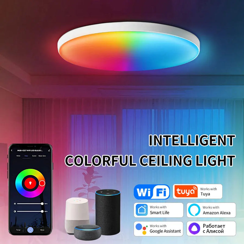 Panel LED circular Tuya WiFi