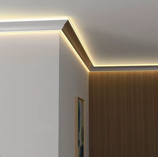 Perfil aluminio para techo doble luz led (eluxion10)