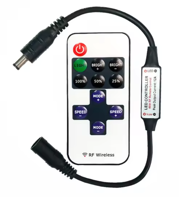 Mando distancia Controlador intensidad tira de Neón y Led.