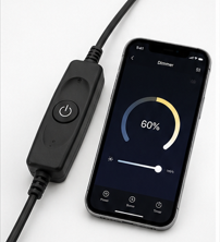 Dimmer regulador intensidad en cable para LED con app