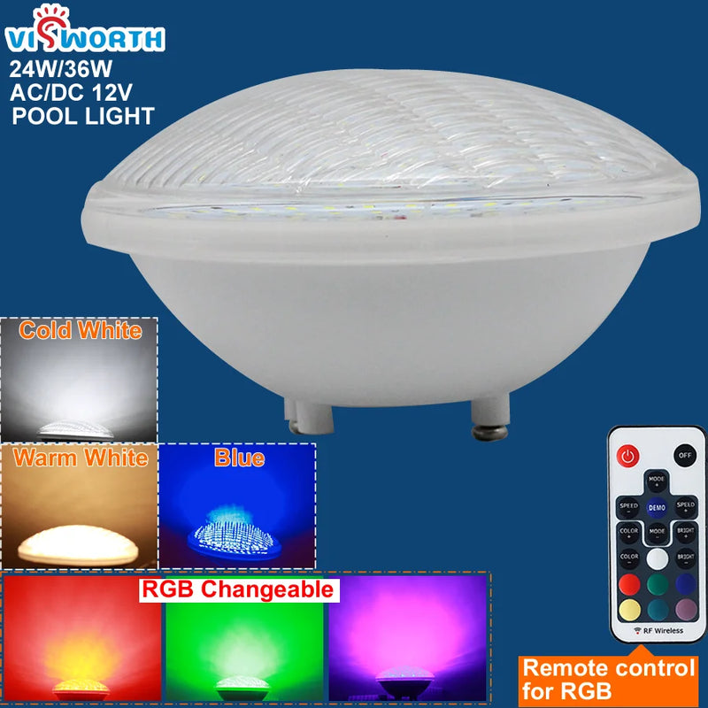 Proyector LED piscina RGB IP68 WiFi app