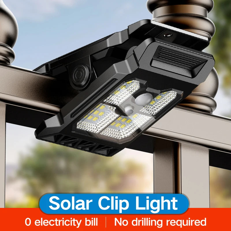 Cámara solar LED exterior sensor PIR seguridad