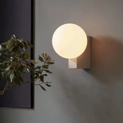 Aplique pared LED bola cristal nórdico