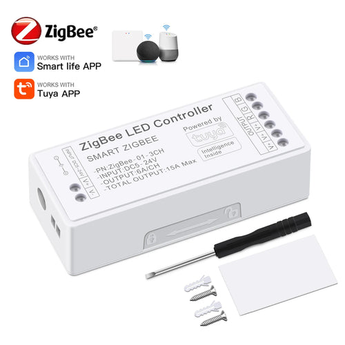 Controlador LED Zigbee WiFi Tuya CCT RGB