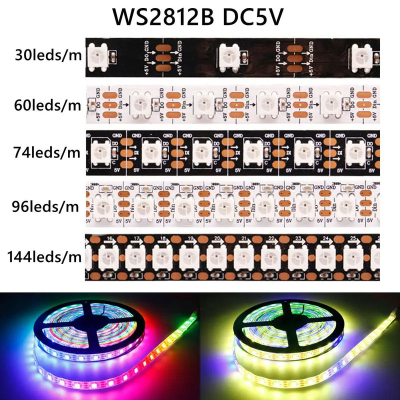 Tira LED RGB WS2812B DC5V