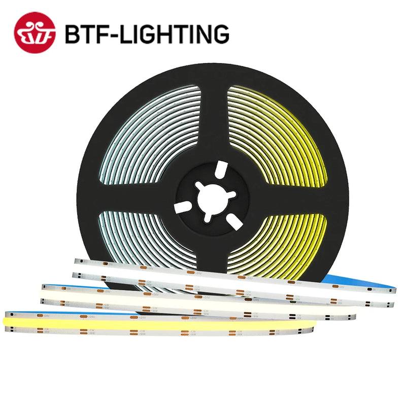 Tira LED COB 24V 3000K alta densidad