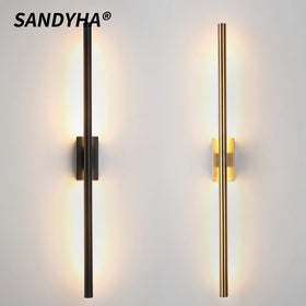 Aplique pared LED tira larga minimalista