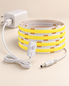 Tira LED COB 5V con sensor compacto y alimentación USB para enchufe