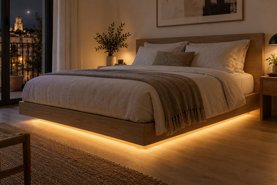 Kit de iluminación LED cálida debajo de la cama